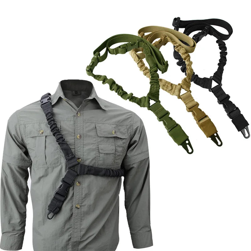 Belt Gear Single Point  Sling Shoulder Strap Rope Belt with Metal Buckle Accessories