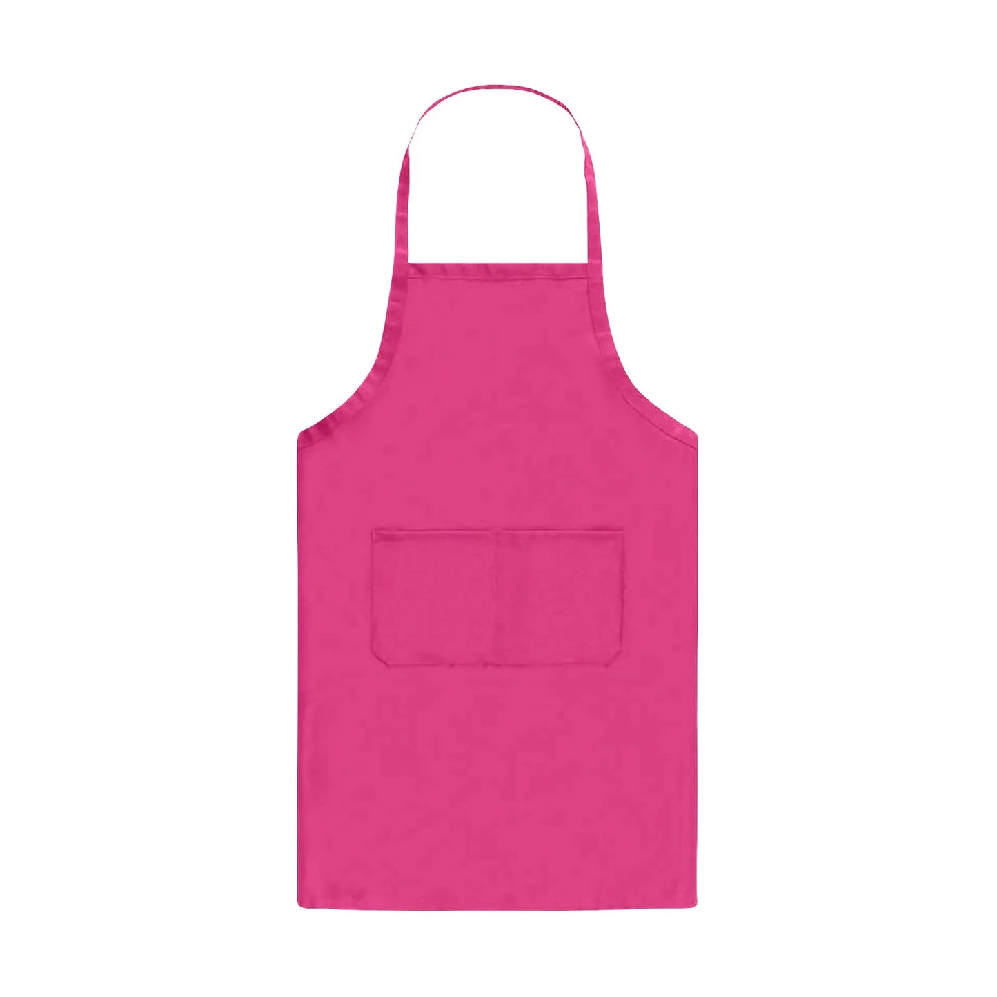 Men Women Plain Apron with Double Pockets Waterproof Cooking Aprons Chef Waiter Barbecue Hairdresser Apron Kitchen Supplies