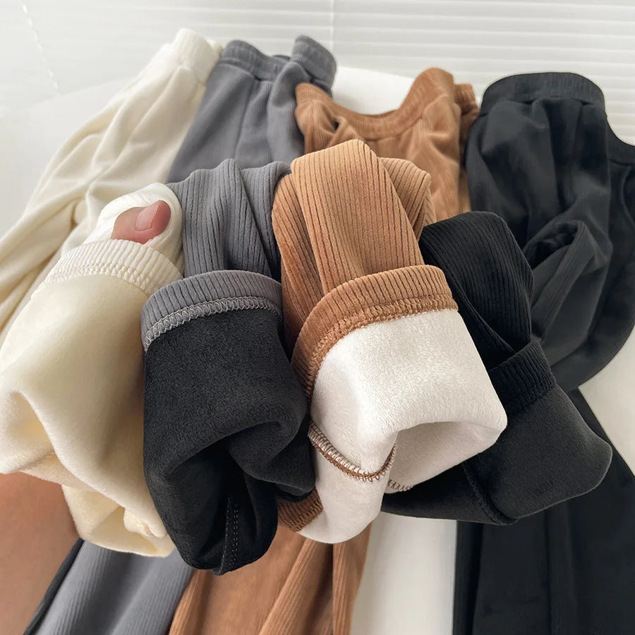 Wide-leg Trousers Women Autumn Winter 2025 New High Waist Draping Straight Tube Casual Versatility Floor Straight leg pants