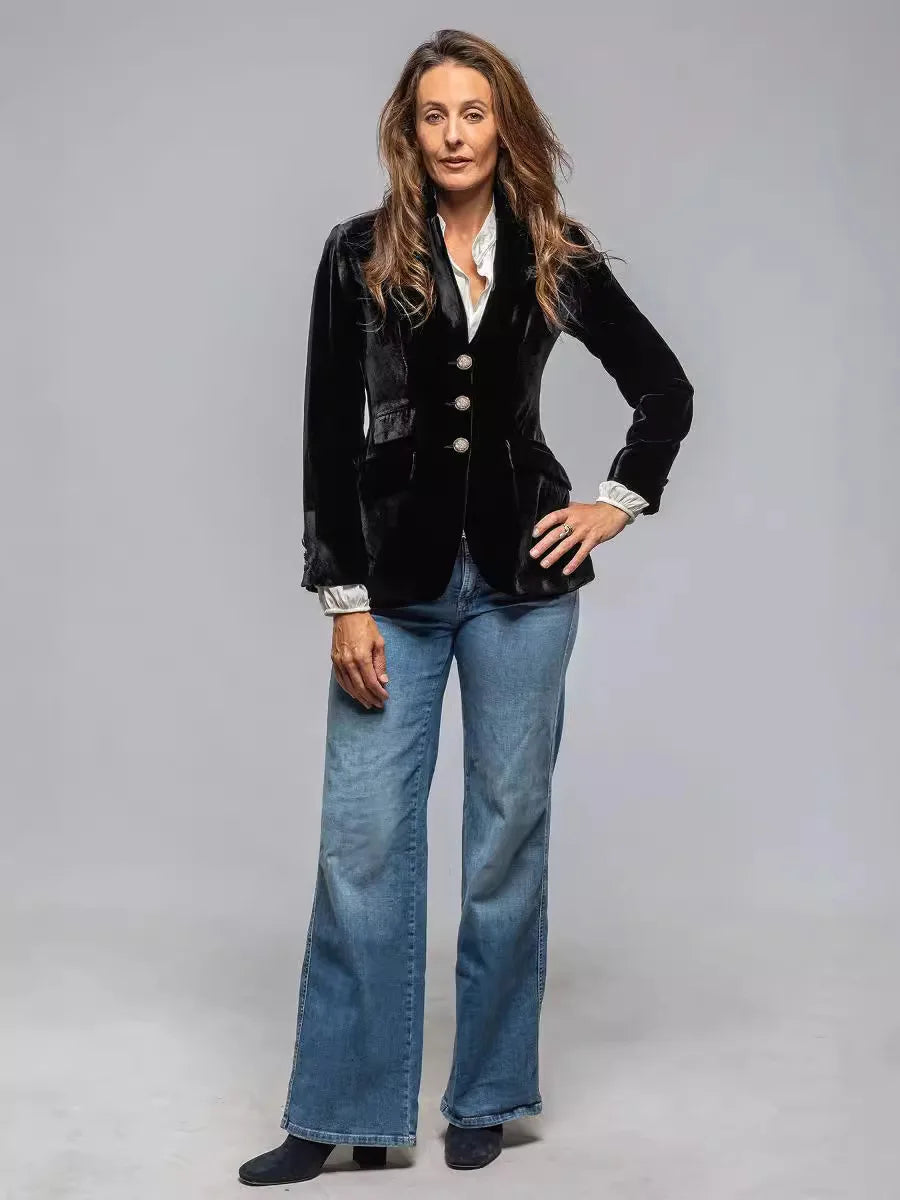 Blazers Women Blazer Coats Suits Turn Down Collar Jackets Full Sleeve Slim Fit Y2k Streetwear Elegant Work Autumn Winter