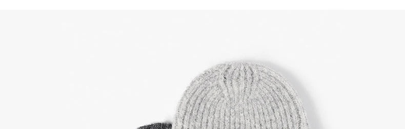 women hats autumn winter beanies knitting bicolor cute winter hats for women