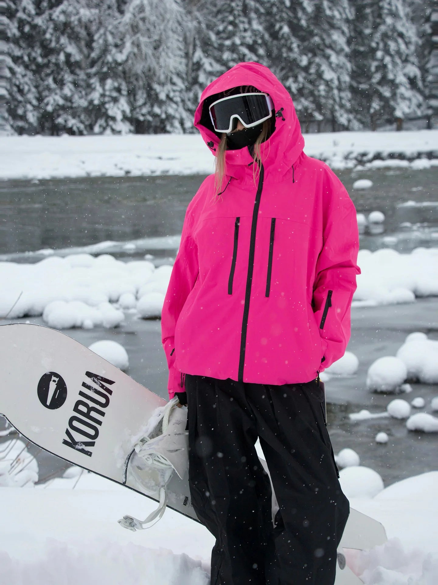 Winter Ski Jacket for Women Men 3L Snowboard Clothing Waterproof Windproof Warm Breathable Outdoor Snow Wear Ski Coat Hooded