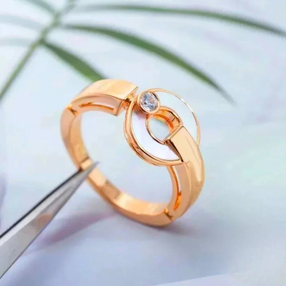 925 High-quality Women's Jewelry Ring Is Like A Rainbow, Which Takes You Into The Fairy Tale World To Meet Prince