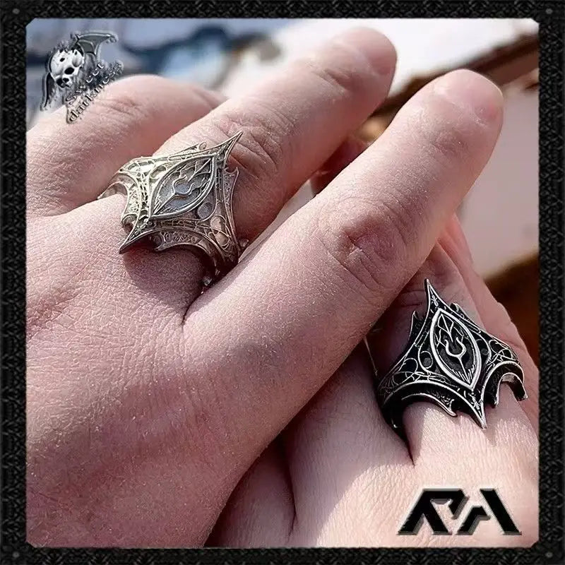 New Vintage, Creative Holiday Gifts Personalized Jewelry Dark Classical Gothic Open Ring