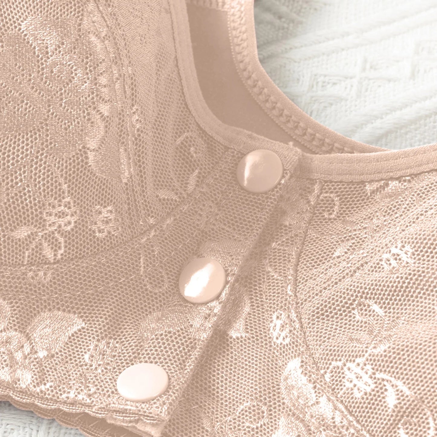 Women'S Front-Clasp Bra Lace Print Vest Design Comfortable Without Underwire Suitable Daily Wear All Season Everyday Home Scenes