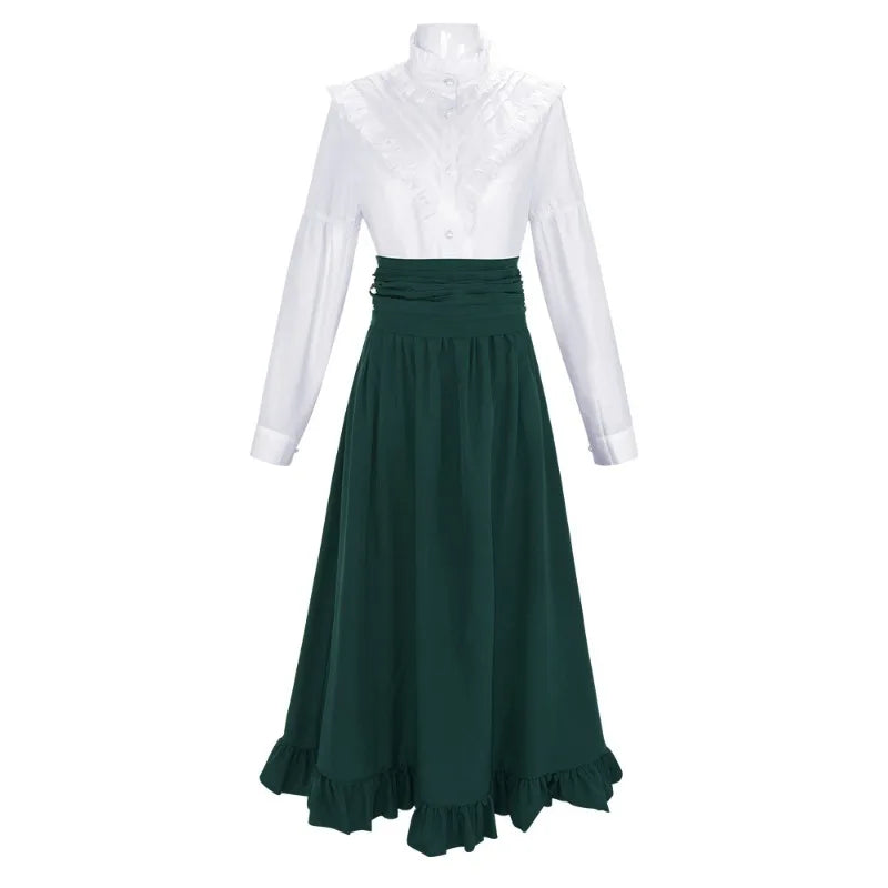 19th century Victorian women's dress classic two-piece Renaissance dress