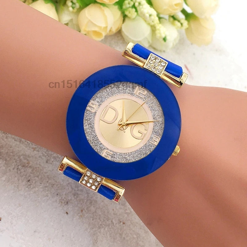 Womens Wristwatch Fashion Men Diamond Quartz Watches Silicone Luxury TVK Brand Relojes Digitales Femme Watch For Women Bracelet