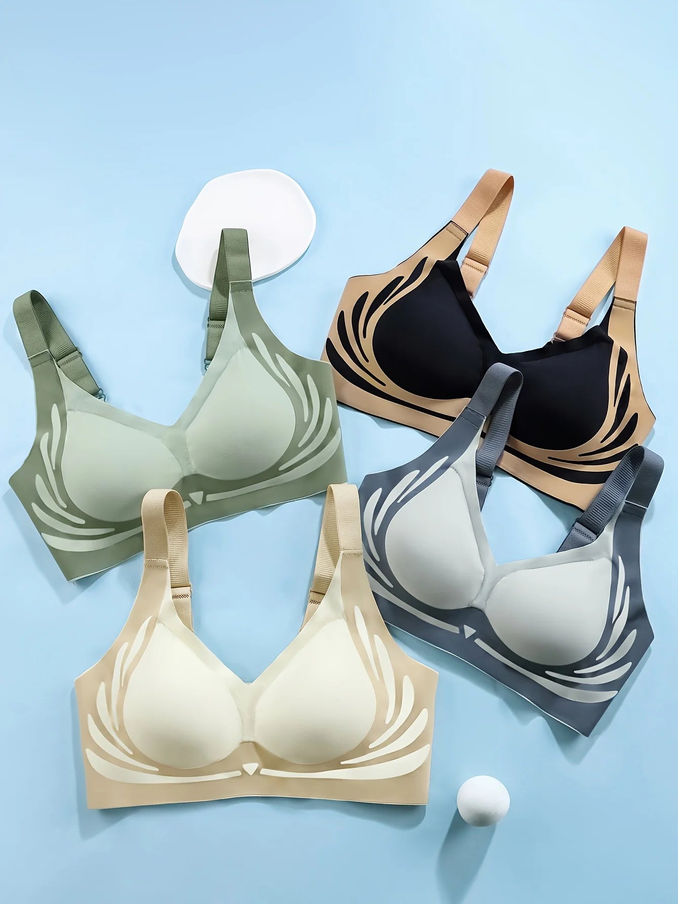 High-intensity sports bra for women - shock absorption, anti-sagging lining design, breathable elastic sport top.