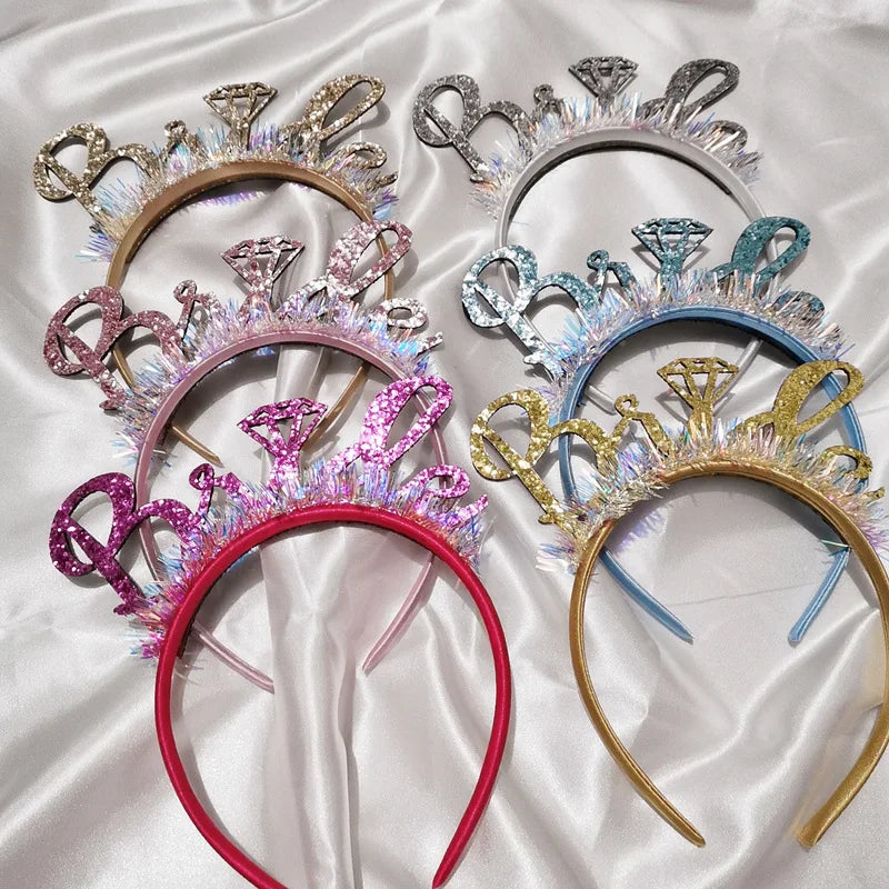 Bride To Be Headband Bach Bachelorette Hen Party Bridal Shower Wedding Engagement Rehearsal Dinner Decoration Party Supplies