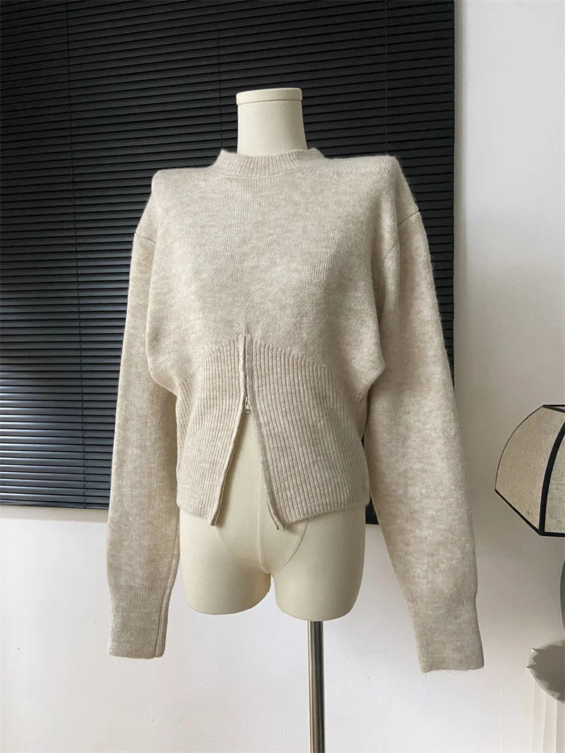 Sweater Women Winter Pullover Girls Sweater Oversize Knitting Tops Vintage Long Sleeve Fall Female Knitted Outerwear Warm Pull