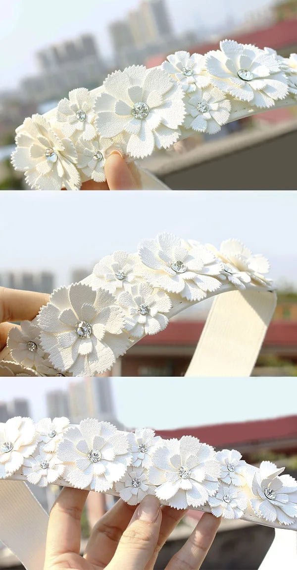 Belt For Women Lady 2023 Fashion Flower Elastic Stretch Waist Belt Wide Elasticated Waistbands Girls Dress Accessories