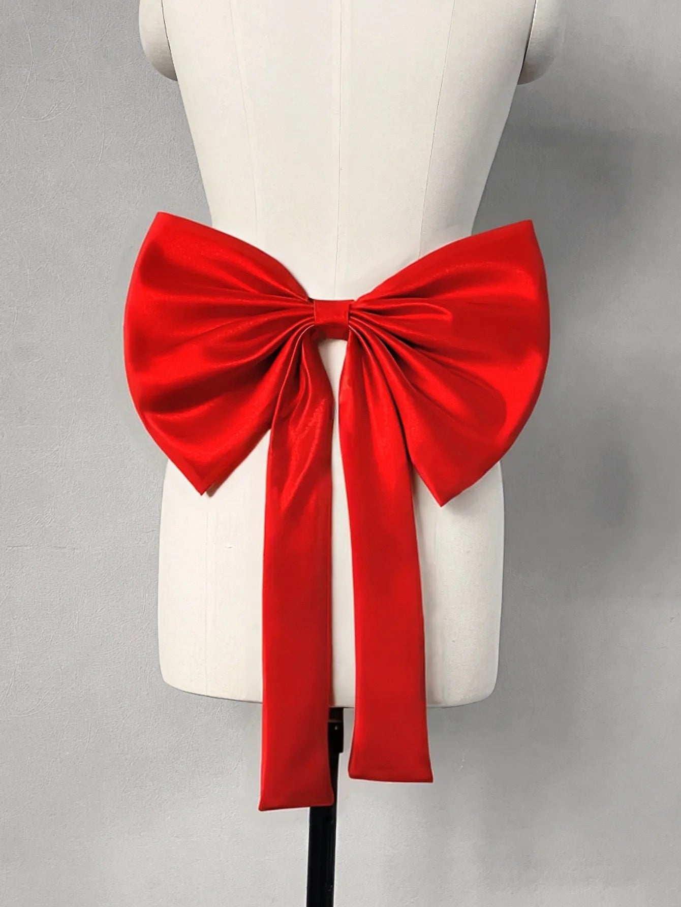 Bridal Detachable Satin Bow Women's Wedding Dress Accessories Bride Bow