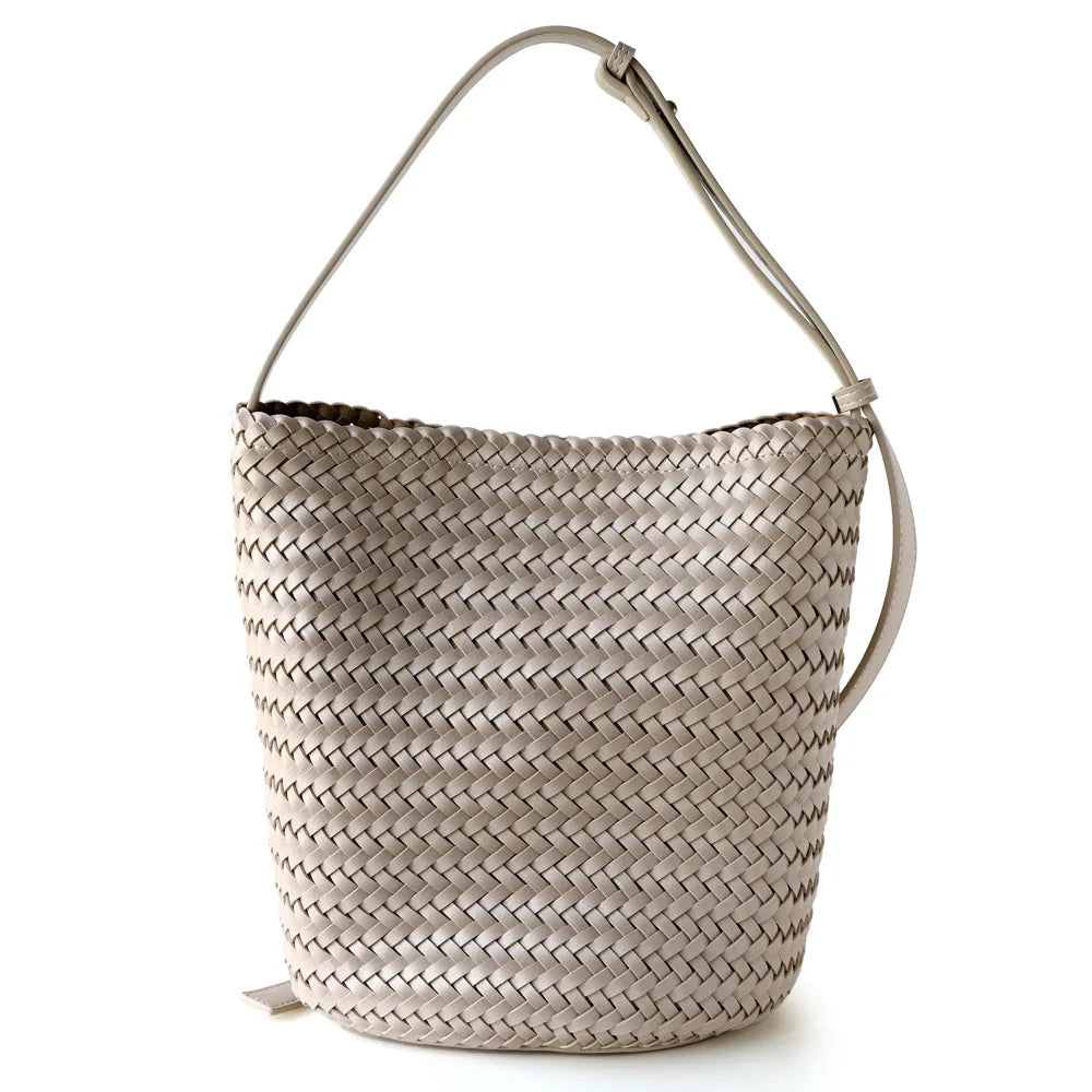 Motingsome Handwoven Bag Women's Bucket Luxury Designer Bags Niche Casual Bucket Bag Handmade French Retro Shulder Purse 2025