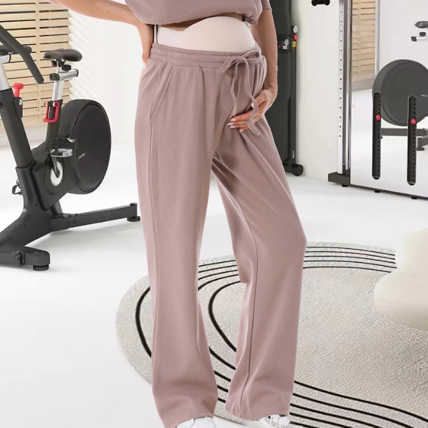 2025 New Maternity Clothes Wear Waffle Breastfeeding Sweater Hoodies Pregnancy Casual Tops for Pregnant Women Autumn Winter