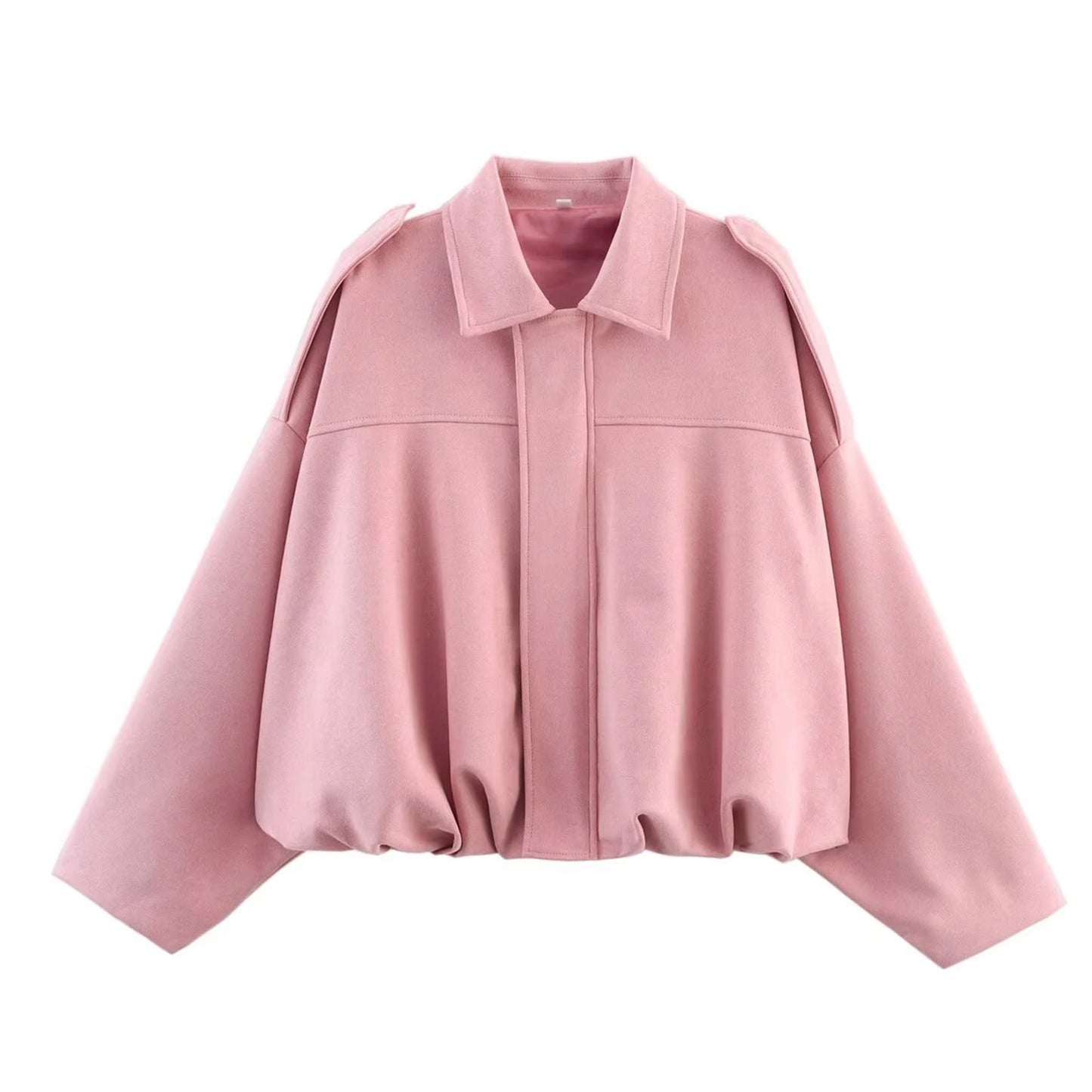 Women's Jackets Coat Fashion Turn-down Collar Long Sleeve Loose Coats Vintage Female Outerwear Chic Street Youth Jackets Tops
