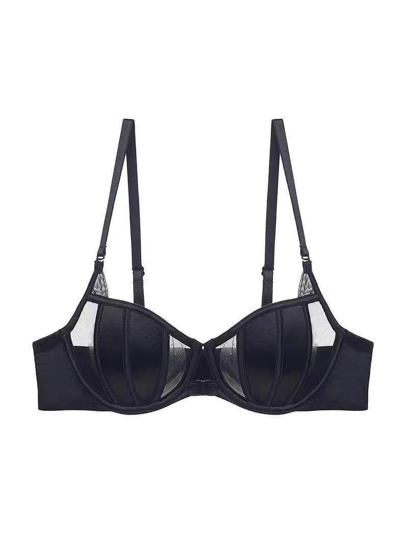 Women Underwear Bra Gather Small Breast and Thin Spring Summer Sexy Bra Front Buckle Pure Solid Intimate Clothing