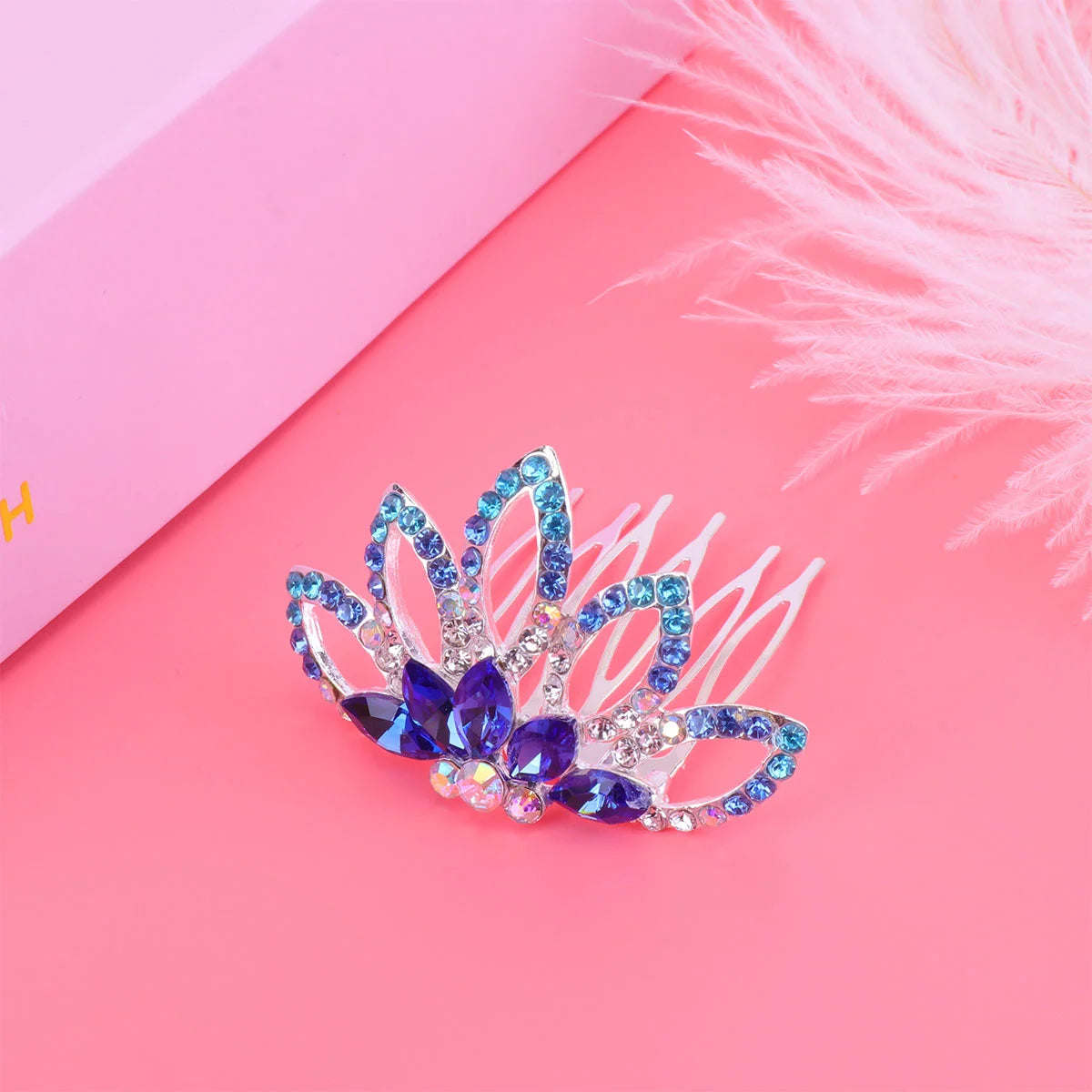 Women Hair Comb Bridal Headdress Ribbon Hairpin Bride Insert Wedding Miss Ribbons