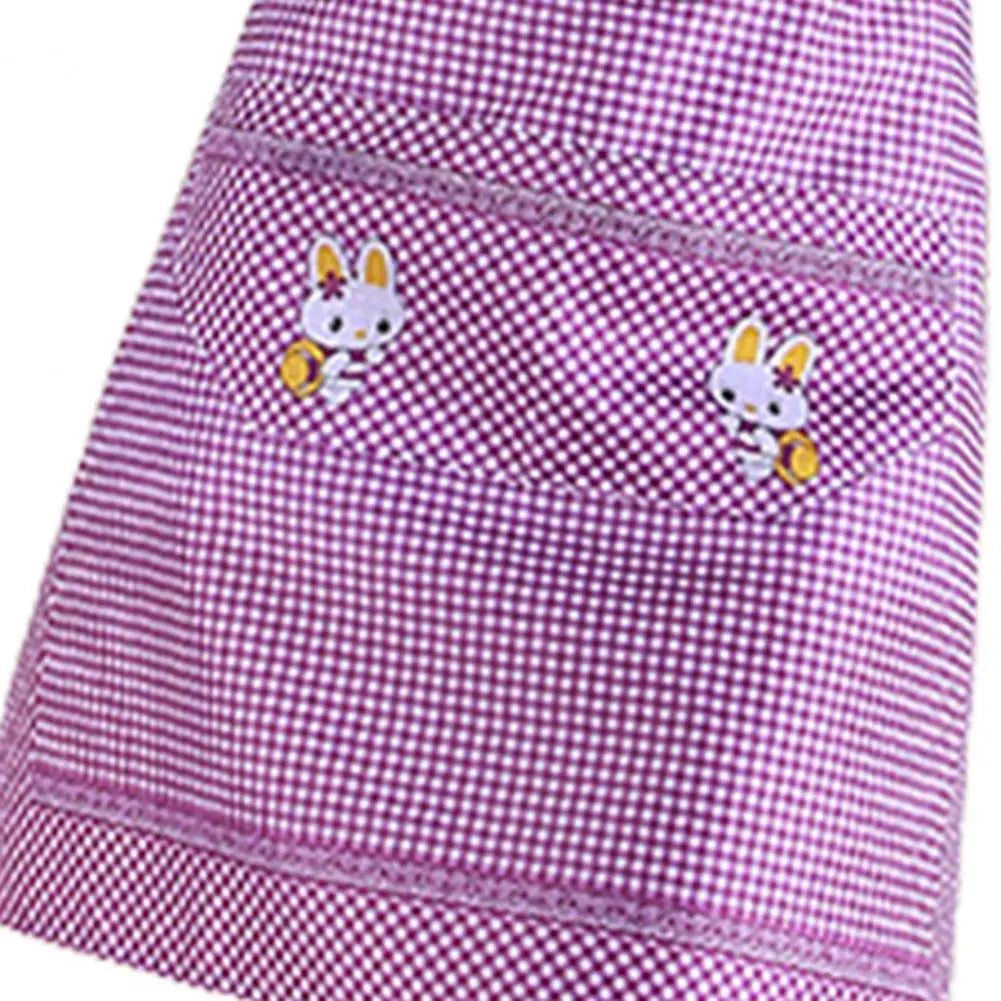 Kitchen Apron Home Cleaning Tools Double Pocket Cartoon Rabbit Adults Lady Women Apron Easter Cotton Linen Household Supplies