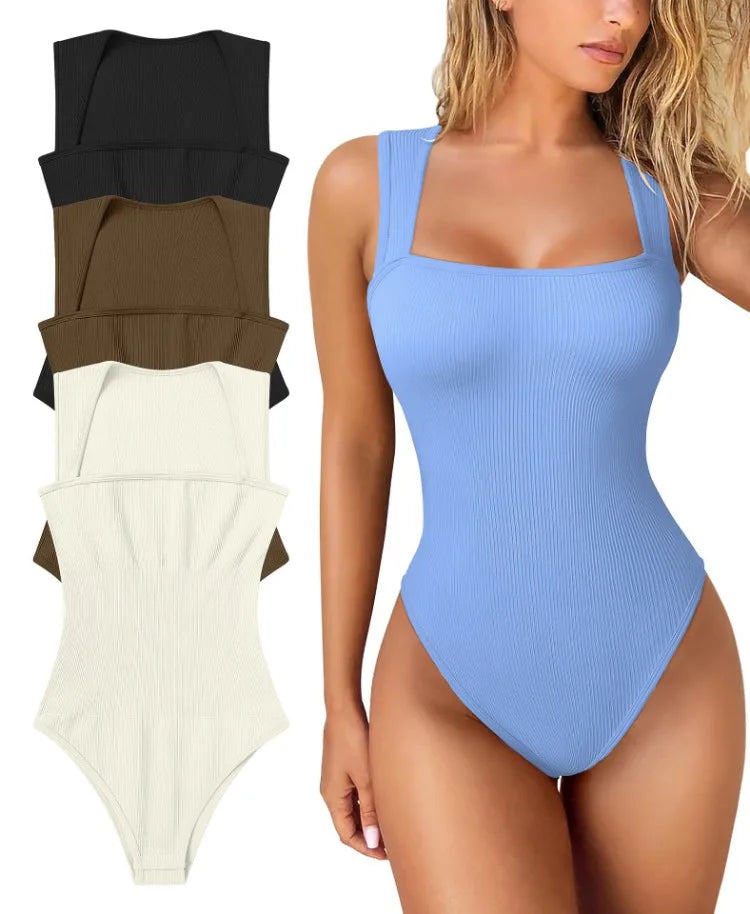 Women's Sexy Sleeveless Jumpsuit With Slimming High Elasticity Abdominal Compression Hip Lifting Slim Fit Jumpsuit Bodysuit