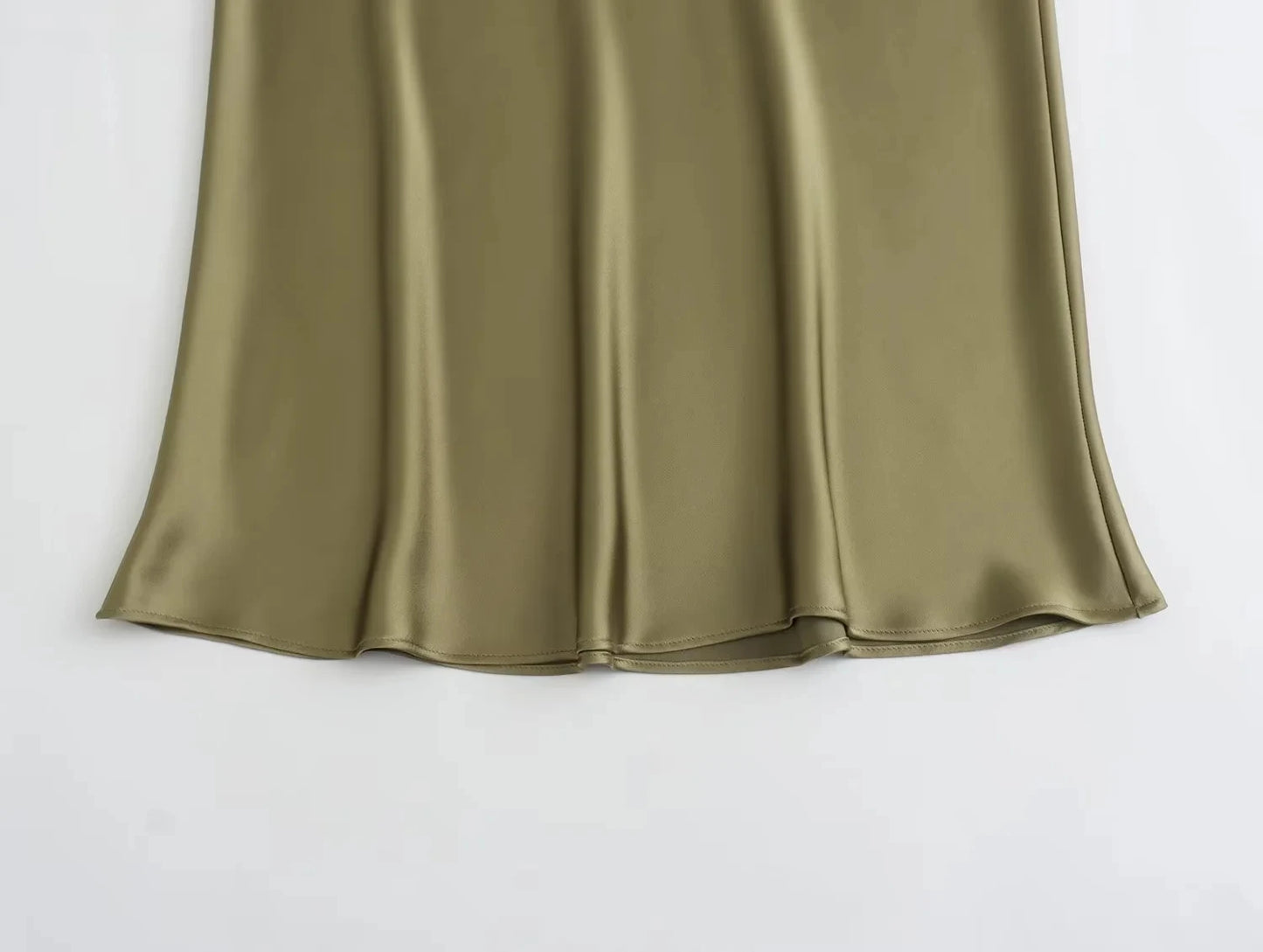 HH Skirts For Women 2024 Summer Solid Satin Sheath Long Skirt Female Show Curve Beach Outfits For Woman Mermaid Skirts