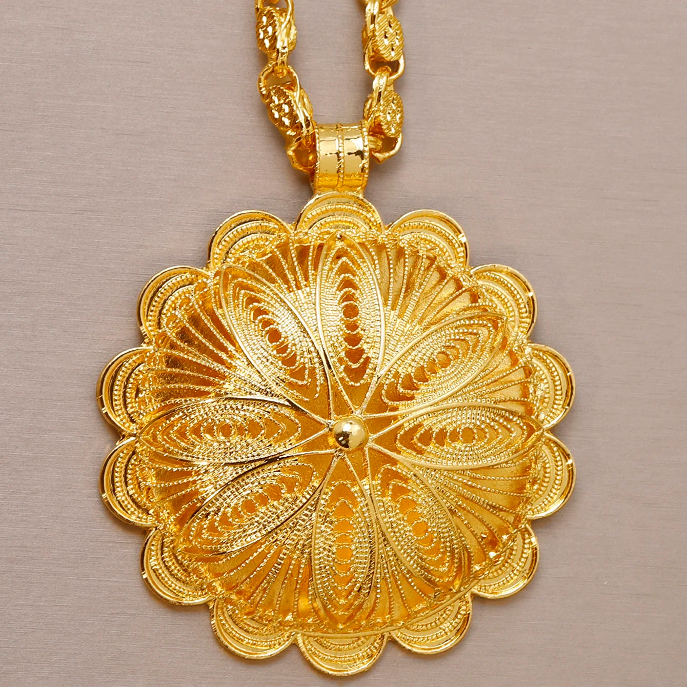 Middle East Jewelry for Women Eritrea Ethiopian Africa Bridal Wedding Pendant Necklaces Earring Ring Bracelet Head Chain Hairpin