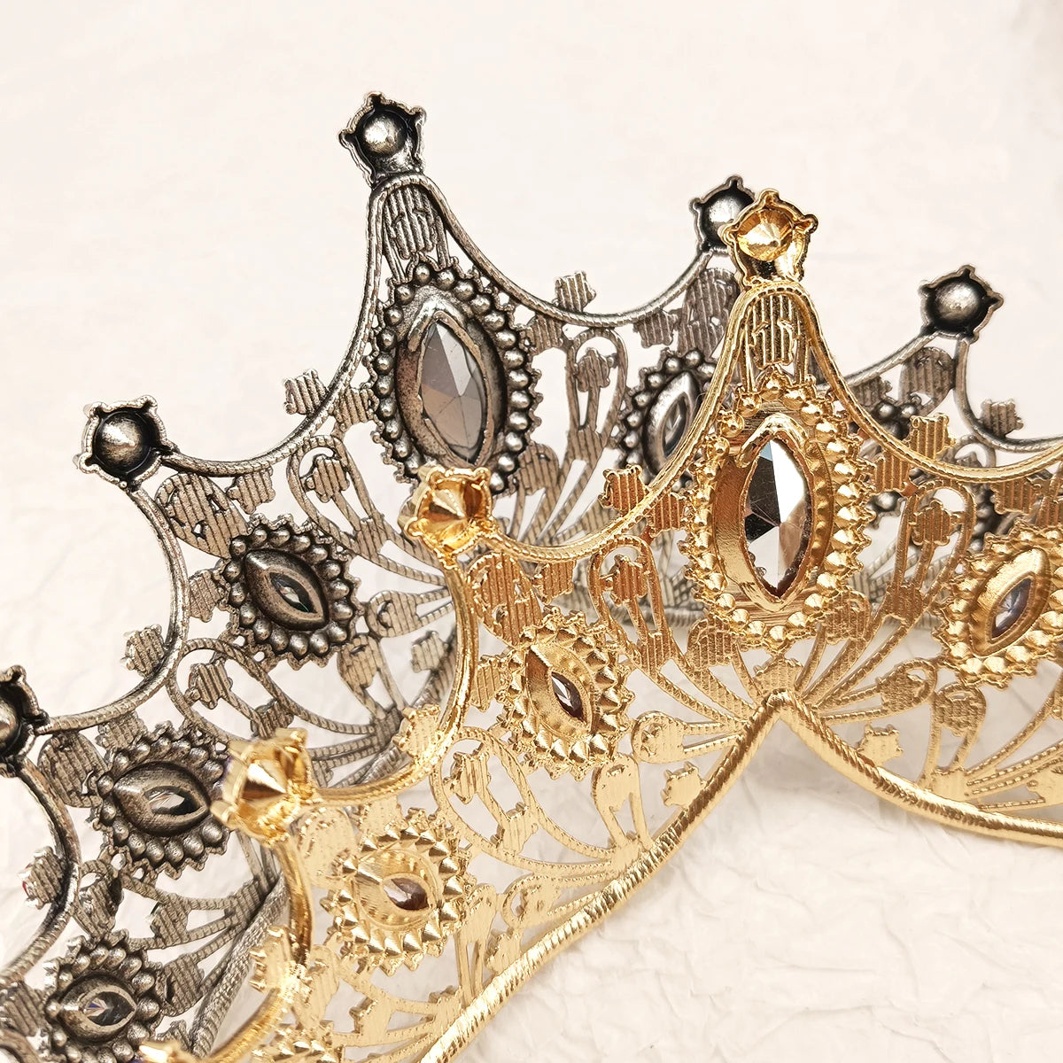Bridal Headwear Colourful Women's Ballroom Crown Baroque Crystal Tiaras And Crowns Bridal Wedding Hair Accessories Jewelry