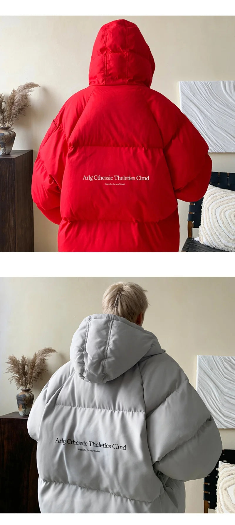 Winter Bread Jacket Winter for Men Fashion Warm Male Parkas Big Size Letter Print Men's Cotton Coat Oversize Men Clothing 2024