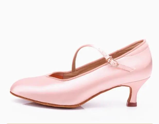 Sneakers Latin Dance Shoes Brand Women High Quality Satin Ladies Aerobics Girl Buckle Dancing SALSA BDD 138 Cowhide Sole White
