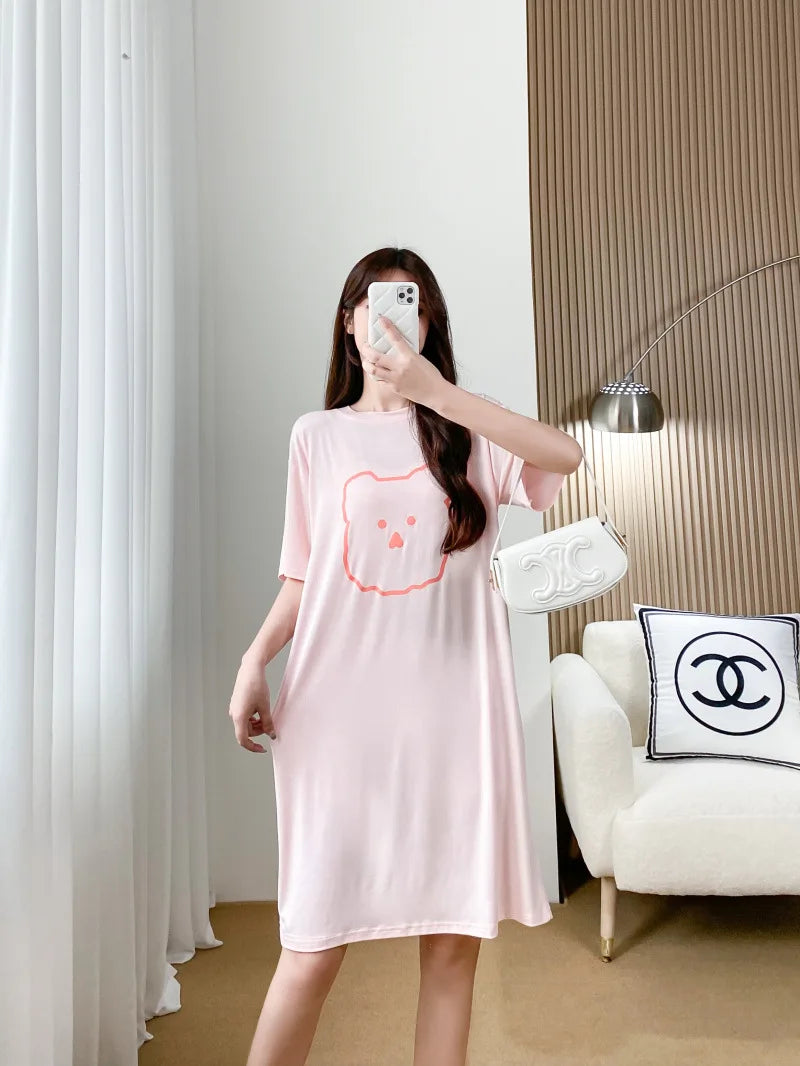 Nursing Dresses Pregnant Breastfeeding Dress For Women Summer Maternity Loose Casual Feeding Clothing