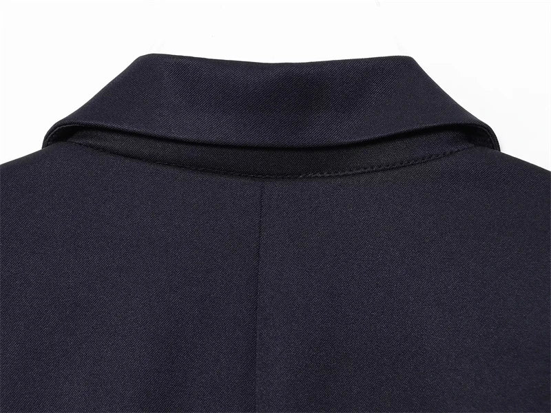 Women's Blazer 2025 New Fashion Autumn Winter Loose Straight Button Jacket for Women Casual Chic Ladies Blazer
