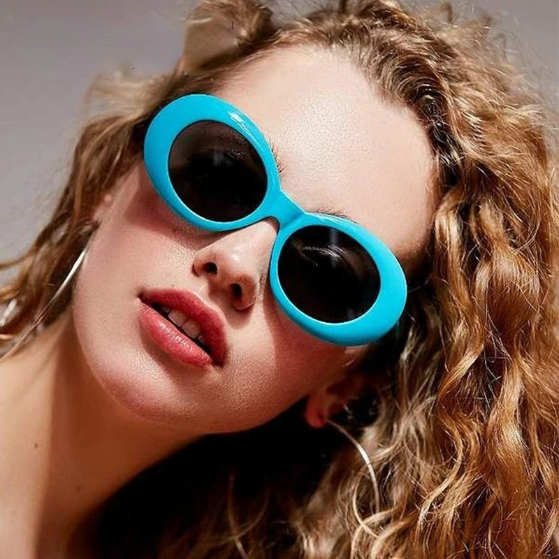 Women Sunglasses Vintage Small Oval Sunglasses Female Retro Fashion Eyewear Children Sun Shades Men Classic Driving Goggles