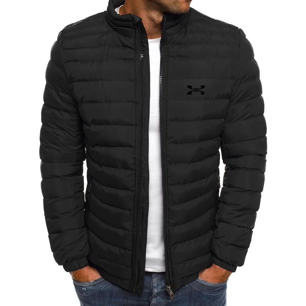 2025 Winter Jacket Men's Stand Collar Warm Parka Coat Street Fashion Casual Brand Outer Men's Winter Down Jacket
