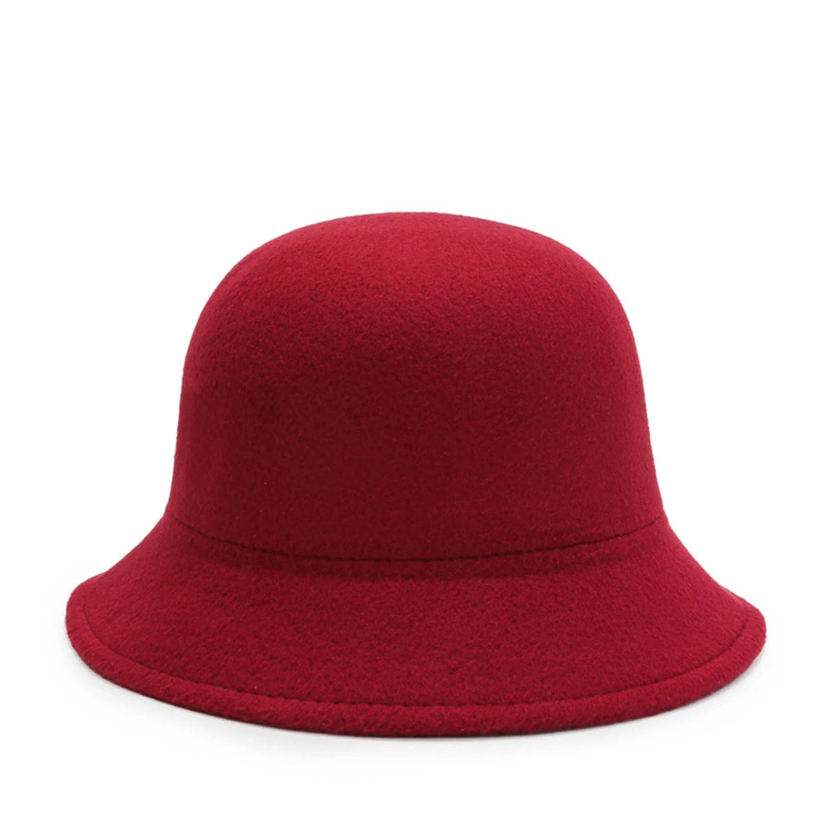 Women's Hat for Spring, Autumn, and Winter Korean Style British Fashion Versatile Jazz Woolen Bucket Hat Fisherman Hat Wide-Brimmed Hat for Parties, Outings, Shopping, Work, and Students