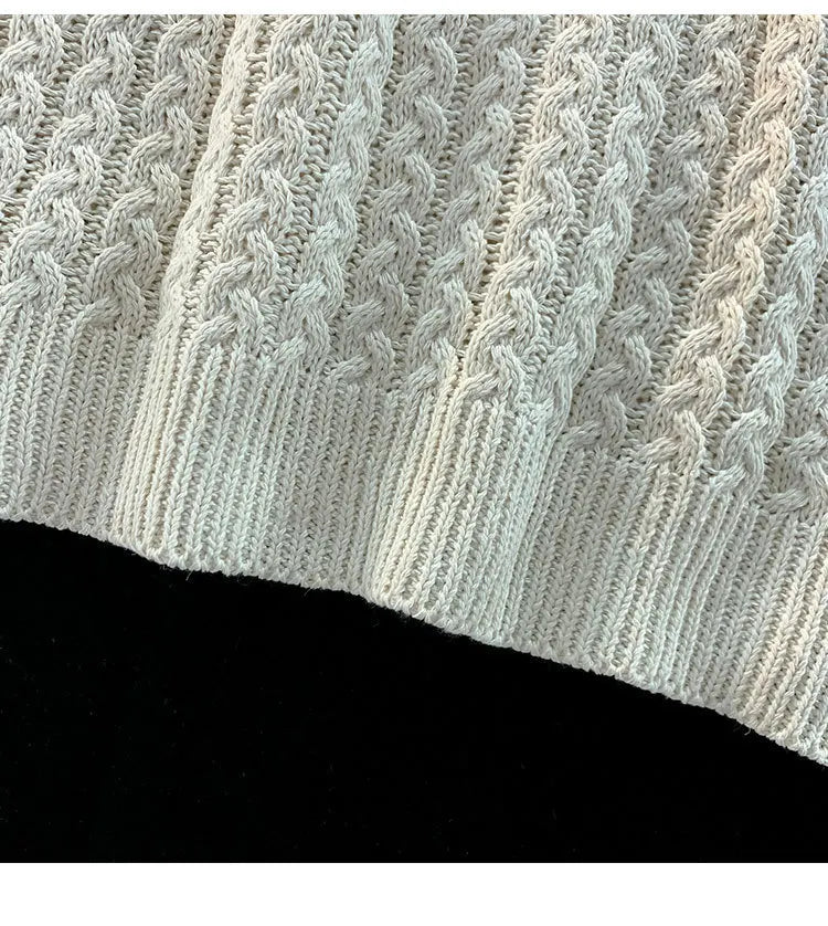 Sweater Vest Men Winter Students Knitwear Harajuku Round Neck Pockets Handsome Casual Streetwear Unisex Preppy Stylish Ins