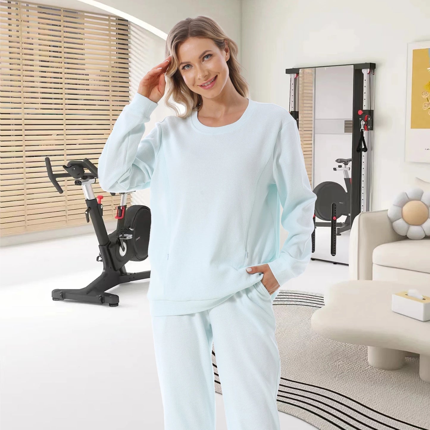 2025 New Maternity Clothes Wear Waffle Breastfeeding Sweater Hoodies Pregnancy Casual Tops for Pregnant Women Autumn Winter