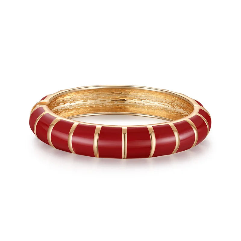 Multicolor Enamel Metal Bangles For Women New Designed Fashion Trendy Jewelry Accessories Gifts Bohemia Fancy Styles Bijoux