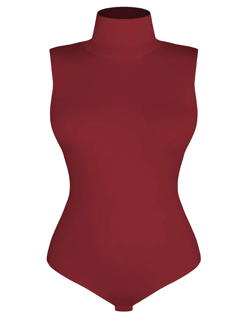 Bodysuit for Women Tummy Control New Tops Body Shaper Compression Butt Lifting Shapewear High Collar Sleeveless Bodysuits