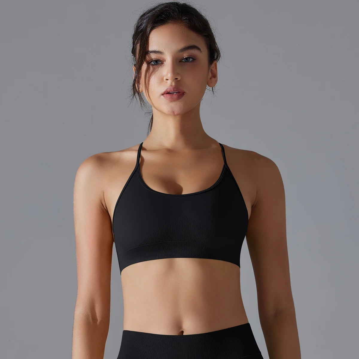 Women Sports Bra Yoga Bra Sexy Back Cross Sports Bra Gym Top Fitness Running Bra Workout Underwear Running Gym Padded Bralette