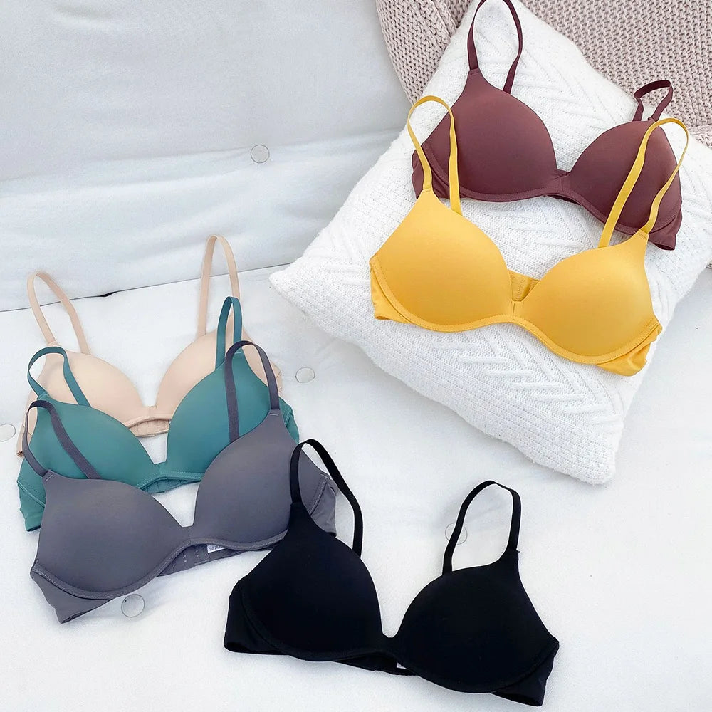 Womens Bra Slight Bralette Wireless Sexy Lingerie Female Underwear Small Chest Wear BH Tops Size AAA AA A B Cup