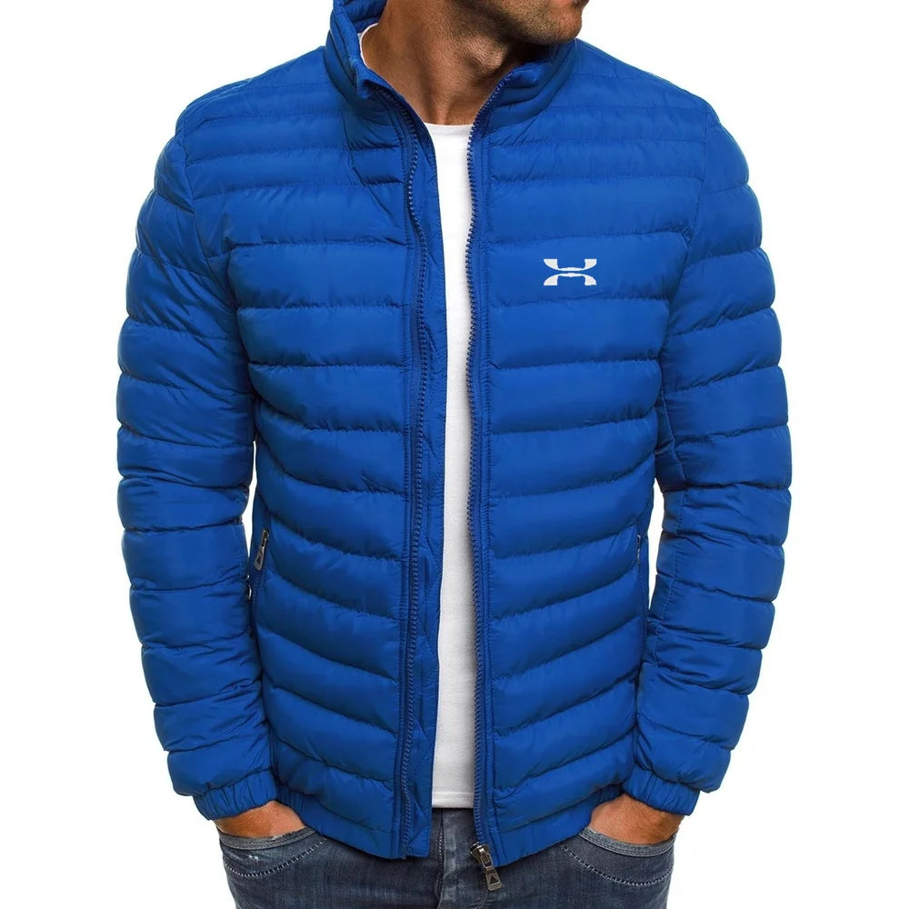 2025 Winter Jacket Men's Stand Collar Warm Parka Coat Street Fashion Casual Brand Outer Men's Winter Down Jacket