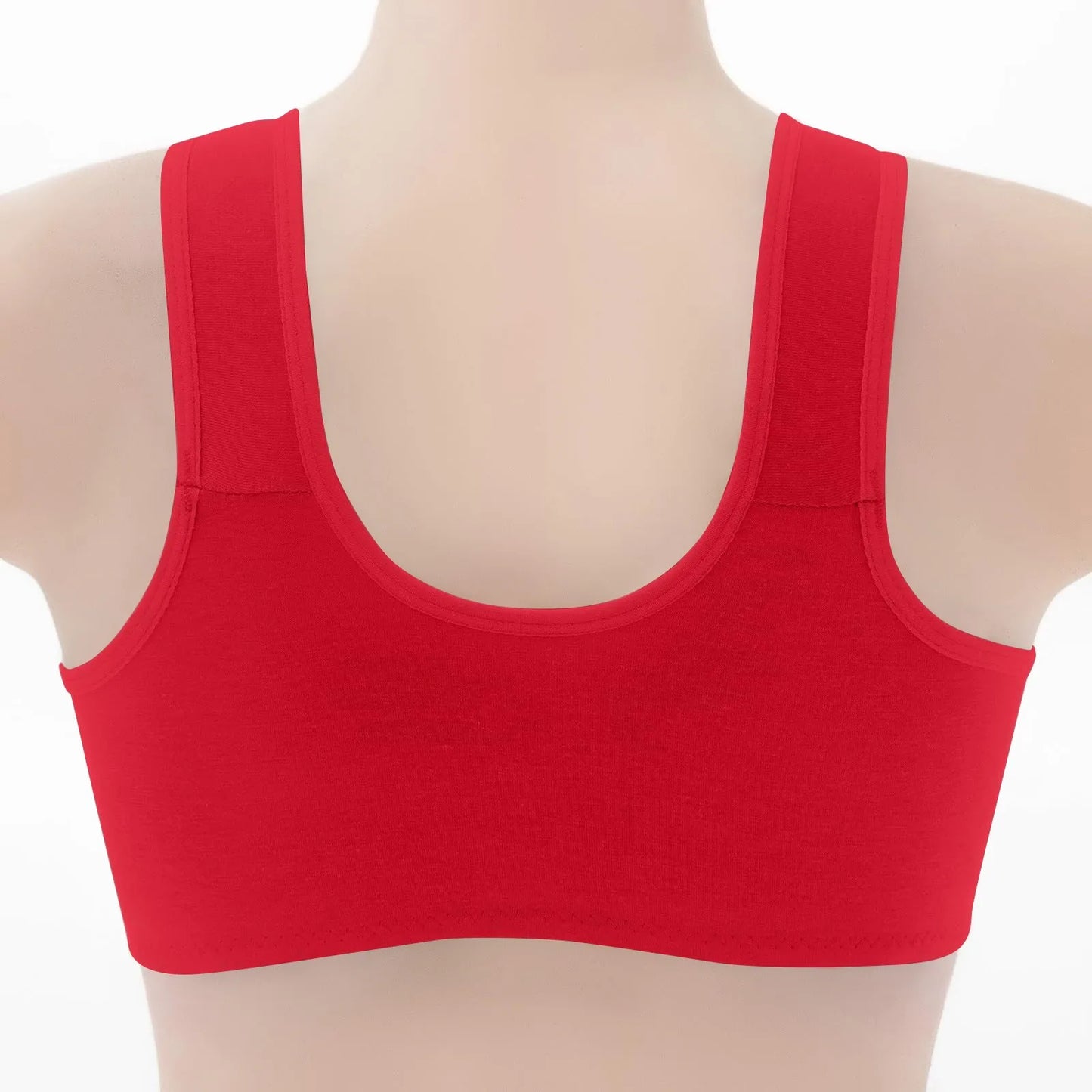 Women Fashion Casual Bra Small Flower Pattern Decor Vest Style Front Buckle Lingerie Lady Elegant Comfortable Daily Underwear