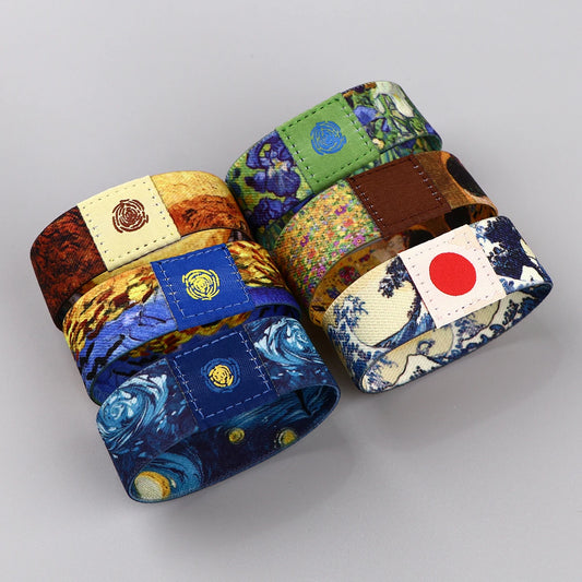 Van Gogh's Paintings Bracelet for Women Men Wrist Hand Fashion Bangle Jewelry Accessories Rock Bracelet Friends Gifts Birthday