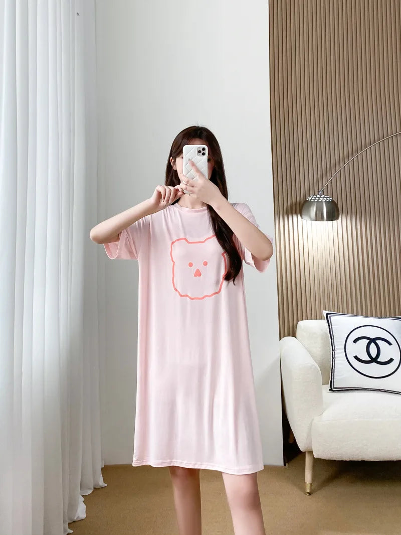 Nursing Dresses Pregnant Breastfeeding Dress For Women Summer Maternity Loose Casual Feeding Clothing