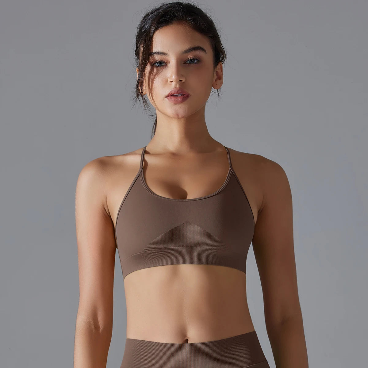 Women Sports Bra Yoga Bra Sexy Back Cross Sports Bra Gym Top Fitness Running Bra Workout Underwear Running Gym Padded Bralette