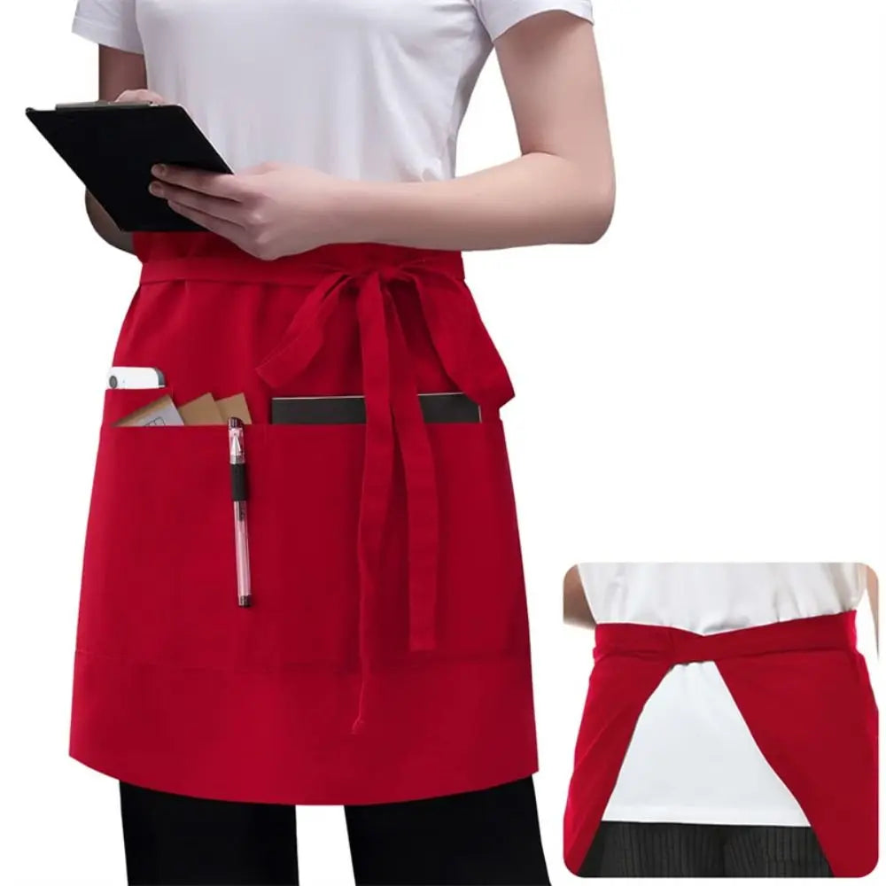 Kitchen Chef Apron Half Body Coffee House Working Aprons Restaurant Kitchen Work Wear Abrasion Resistant Thick Apron