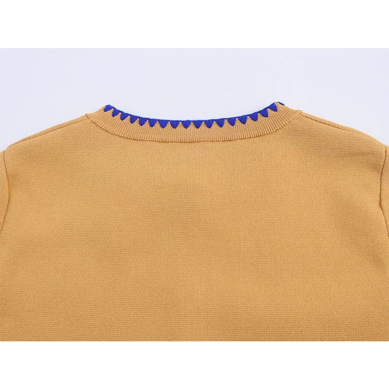 Sweater Jacket Autumn Women's 2025 New Embroidery Elegant Slim Long Sleeve Women Sweater Cardigan Chic Young Joker Knit Sweater