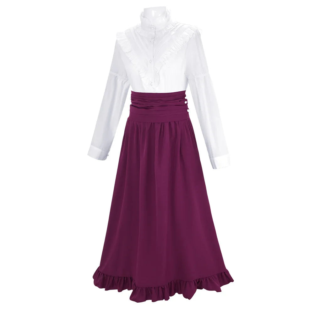 19th century Victorian women's dress classic two-piece Renaissance dress