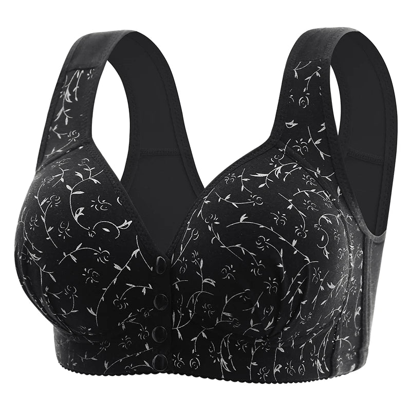 New Style Front-Buckled Mother's Bra For Women Large Size Thin Version No Steel Circle Vest-Style Bra Cover