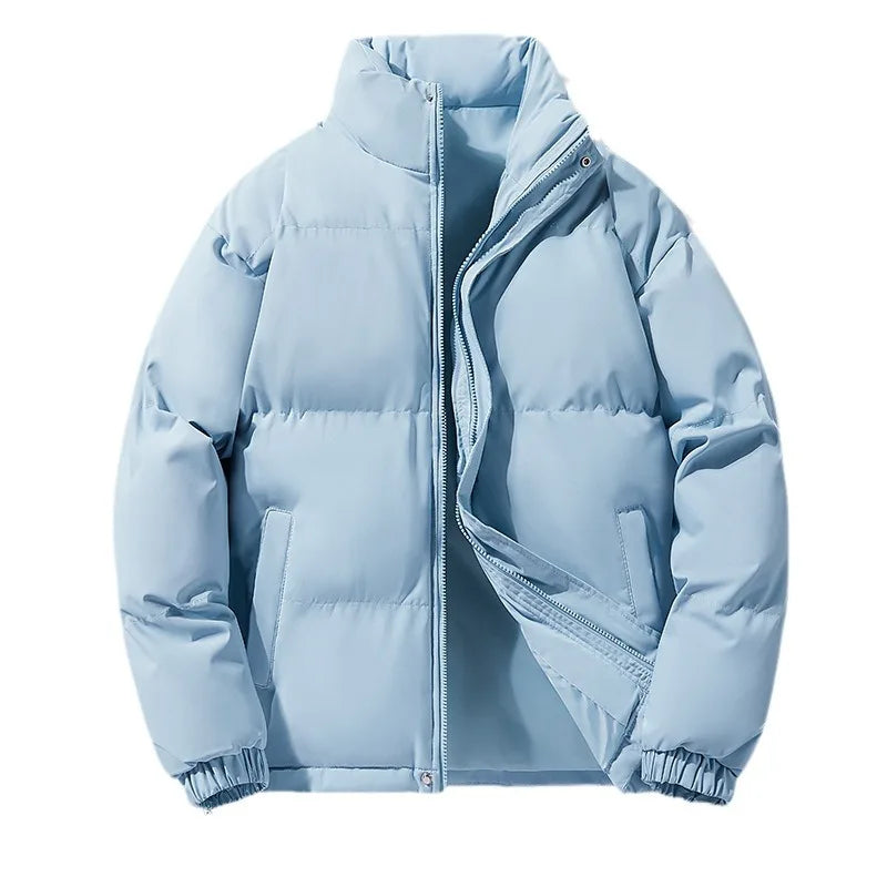 Winter Down Jacket With Logo Printed Outdoor Men's Women's Sports Camping Thick Warm Jacket