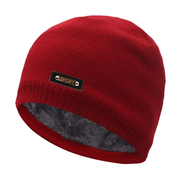 Knitted Hat Men Winter Hats For Women Beanie Hat Cap Fur Skullies Beanies шапка мужская Skull Gorro Bonnet Caps Man